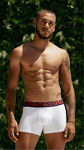 Bóxer Clásico Algodón Blanco Hombre