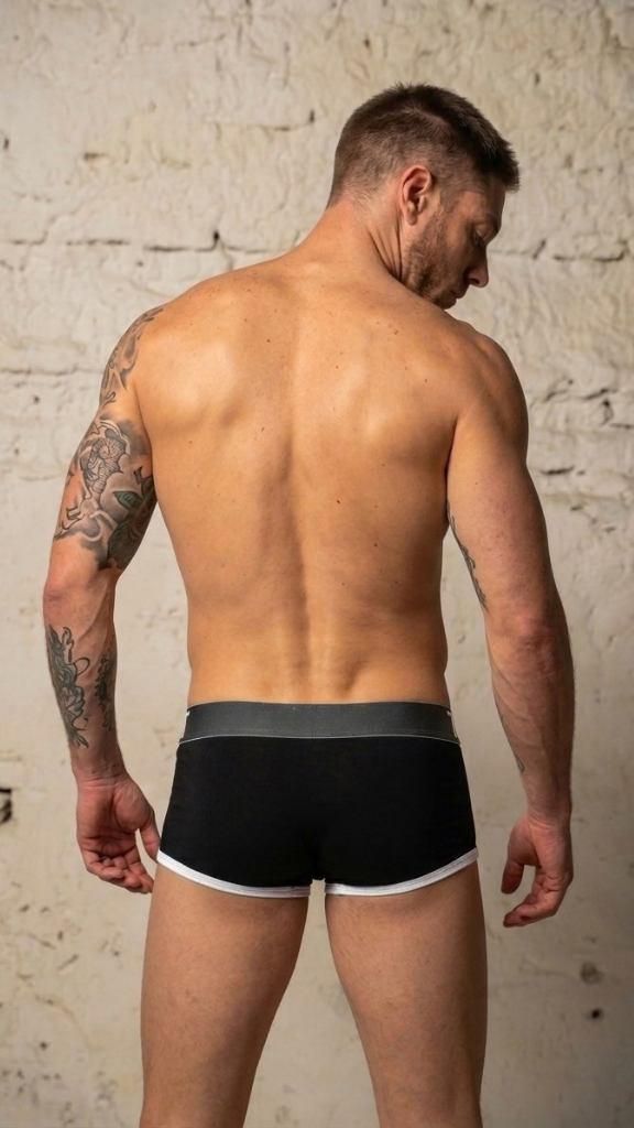 Bóxer Mini Algodón Negro Con Blanco Hombre