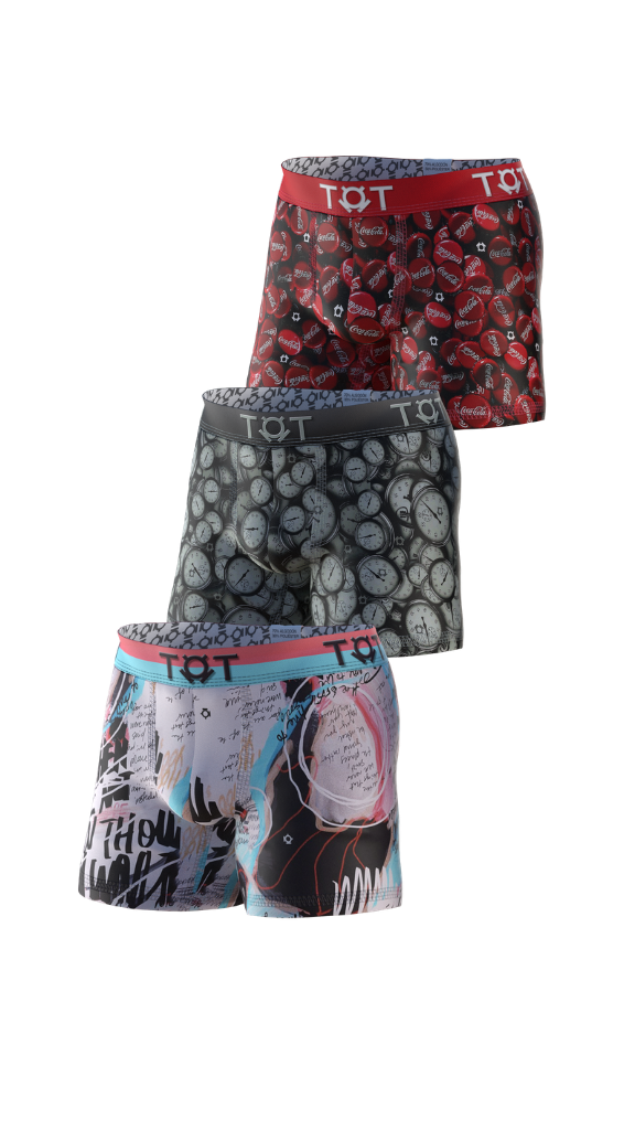 Tri-Pack Boxers de Microfibra Dry Fit para Hombre